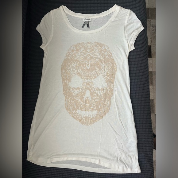Dynamite Skull Strass T-Shirt - Picture 3 of 5